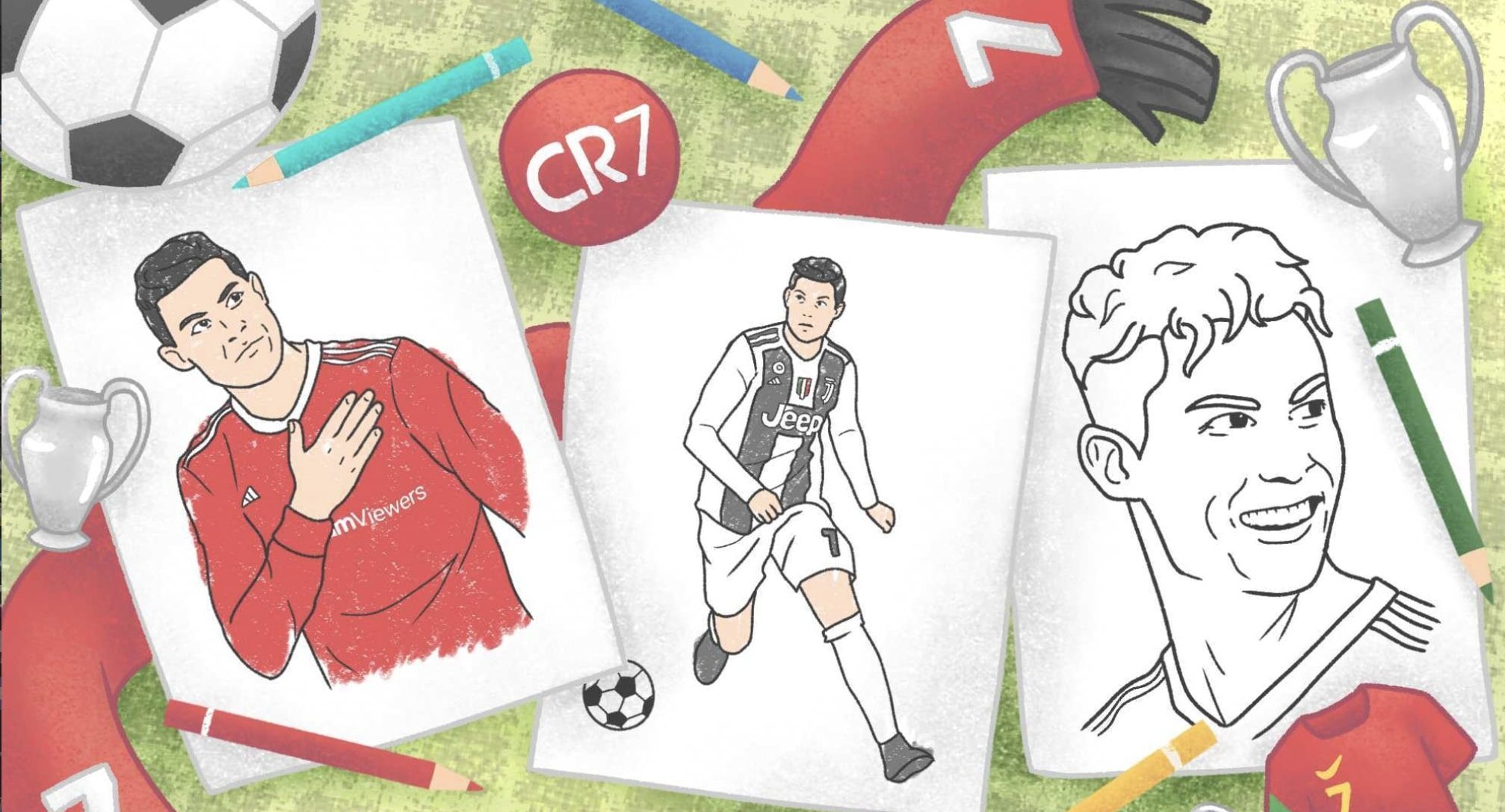 Cristiano Ronaldo Coloring Pages