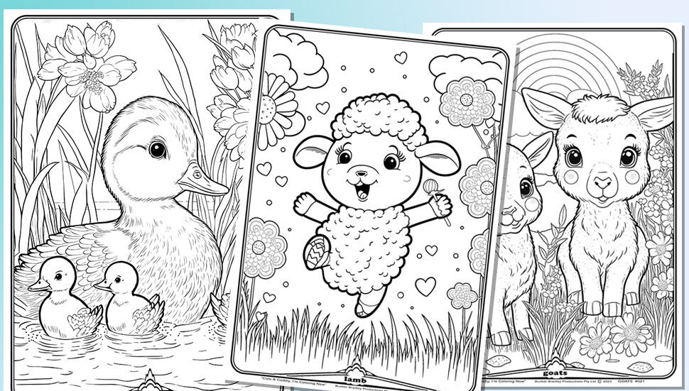 squishy lamb coloring pages