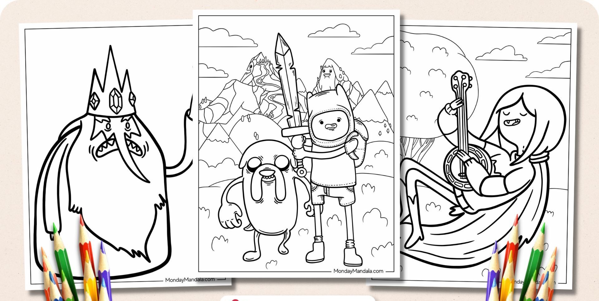 coloring sheets adventure