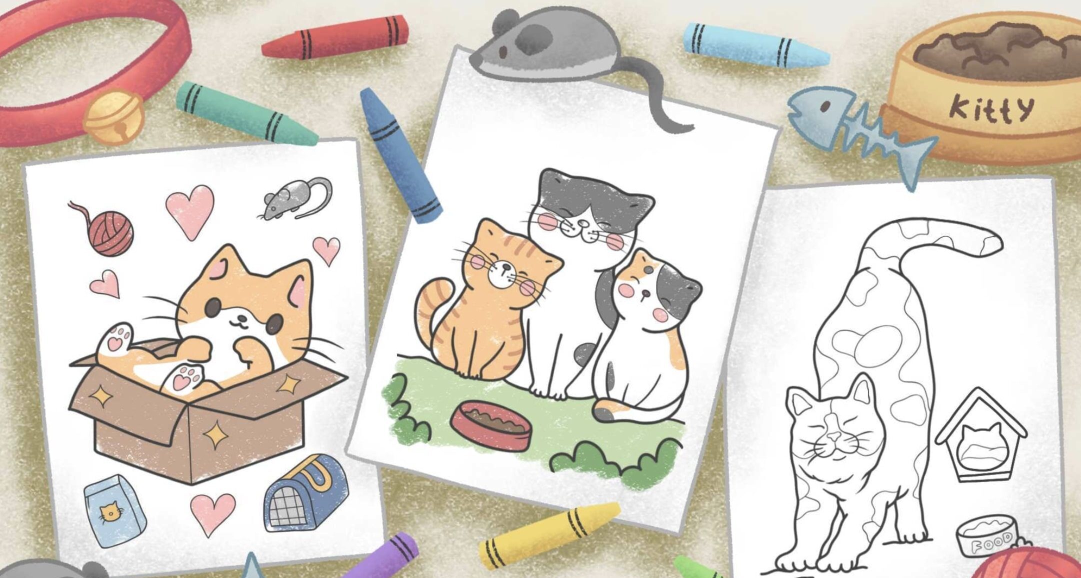 Kitty Coloring Pages